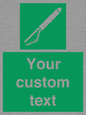 SL7282: Custom sign safe condition Line throwing appliance