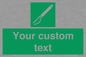 SL7282: Custom sign safe condition Line throwing appliance