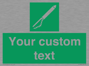 SL7282: Custom sign safe condition Line throwing appliance