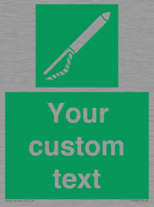 SL7282: Custom sign safe condition Line throwing appliance