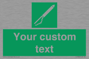 SL7282: Custom sign safe condition Line throwing appliance