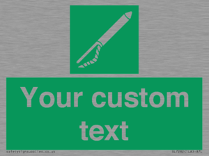 SL7282: Custom sign safe condition Line throwing appliance
