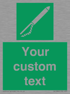 SL7282: Custom sign safe condition Line throwing appliance