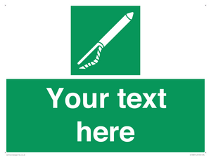 SL7282: Custom sign safe condition Line throwing appliance