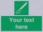 SL7282: Custom sign safe condition Line throwing appliance