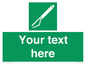 SL7282: Custom sign safe condition Line throwing appliance