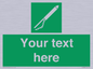 SL7282: Custom sign safe condition Line throwing appliance