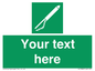 SL7282: Custom sign safe condition Line throwing appliance