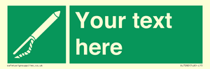 SL7282: Custom sign safe condition Line throwing appliance