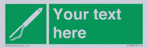 SL7282: Custom sign safe condition Line throwing appliance