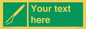 SL7282: Custom sign safe condition Line throwing appliance