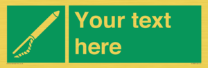 SL7282: Custom sign safe condition Line throwing appliance