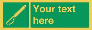 SL7282: Custom sign safe condition Line throwing appliance