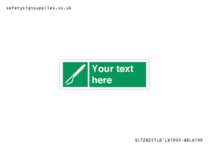 SL7282: Custom sign safe condition Line throwing appliance