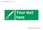 SL7282: Custom sign safe condition Line throwing appliance
