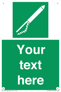 SL7282: Custom sign safe condition Line throwing appliance