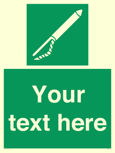 SL7282: Custom sign safe condition Line throwing appliance
