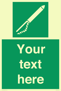SL7282: Custom sign safe condition Line throwing appliance