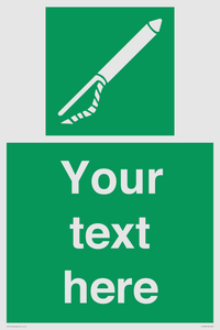 SL7282: Custom sign safe condition Line throwing appliance