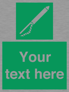 SL7282: Custom sign safe condition Line throwing appliance