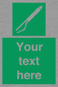 SL7282: Custom sign safe condition Line throwing appliance