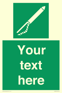 SL7282: Custom sign safe condition Line throwing appliance