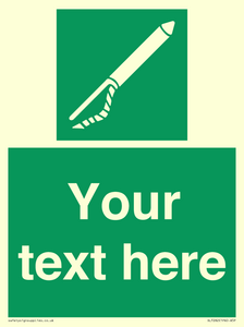 SL7282: Custom sign safe condition Line throwing appliance