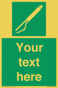 SL7282: Custom sign safe condition Line throwing appliance