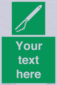 SL7282: Custom sign safe condition Line throwing appliance