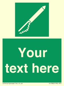 SL7282: Custom sign safe condition Line throwing appliance