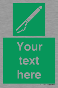 SL7282: Custom sign safe condition Line throwing appliance