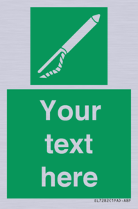 SL7282: Custom sign safe condition Line throwing appliance
