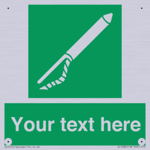 SL7282: Custom sign safe condition Line throwing appliance