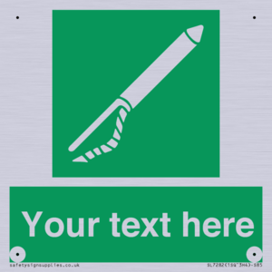 SL7282: Custom sign safe condition Line throwing appliance