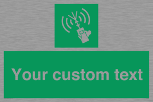 SL7283: Custom sign safe condition 2way VHF radio
