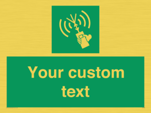 SL7283: Custom sign safe condition 2way VHF radio