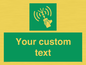SL7283: Custom sign safe condition 2way VHF radio