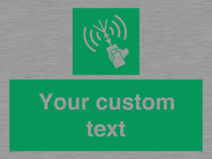 SL7283: Custom sign safe condition 2way VHF radio