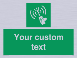 SL7283: Custom sign safe condition 2way VHF radio