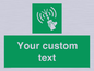 SL7283: Custom sign safe condition 2way VHF radio