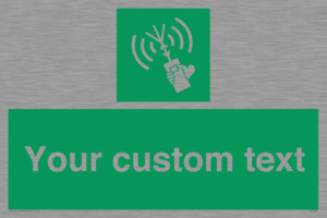 SL7283: Custom sign safe condition 2way VHF radio