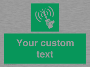 SL7283: Custom sign safe condition 2way VHF radio