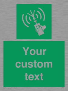SL7283: Custom sign safe condition 2way VHF radio