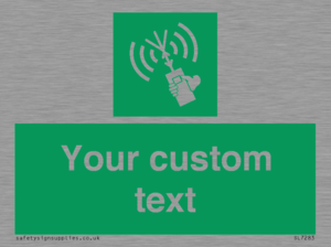 SL7283: Custom sign safe condition 2way VHF radio