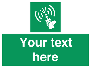 SL7283: Custom sign safe condition 2way VHF radio