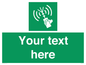 SL7283: Custom sign safe condition 2way VHF radio
