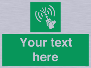 SL7283: Custom sign safe condition 2way VHF radio