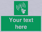 SL7283: Custom sign safe condition 2way VHF radio