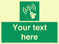 SL7283: Custom sign safe condition 2way VHF radio