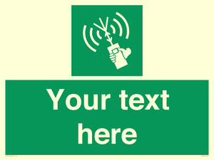SL7283: Custom sign safe condition 2way VHF radio